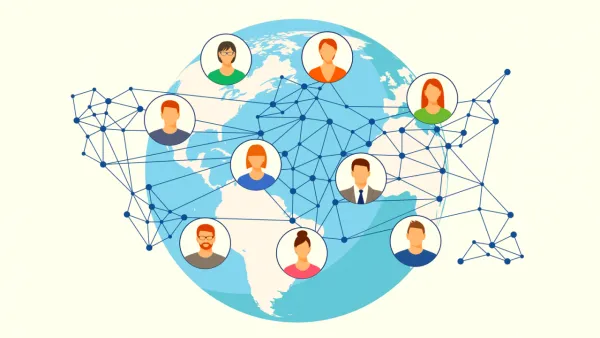 L'environnement commercial mondial crée un réseau connecté d'économies et de communautés internationales.